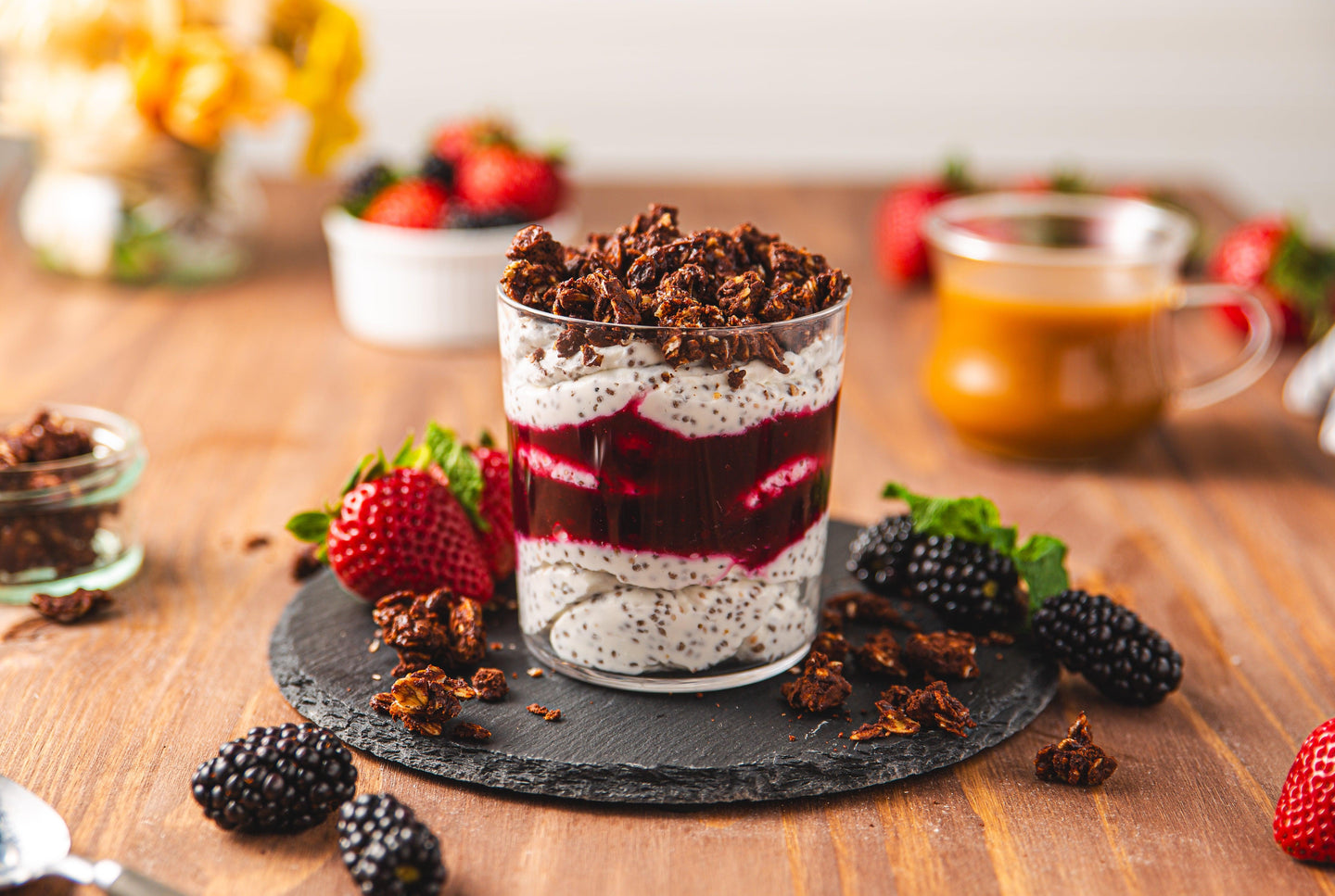 Chocolate Granola Parfait - WECO Hospitality