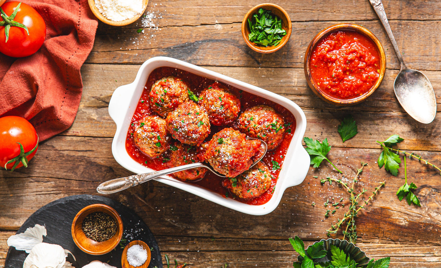 Meatballs & Tomato Sugo - WECO Hospitality