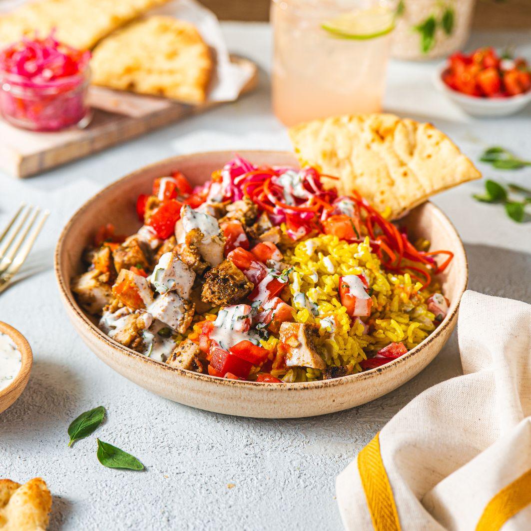 Street Cart-Style Chicken & Rice for Two - WECO Hospitality