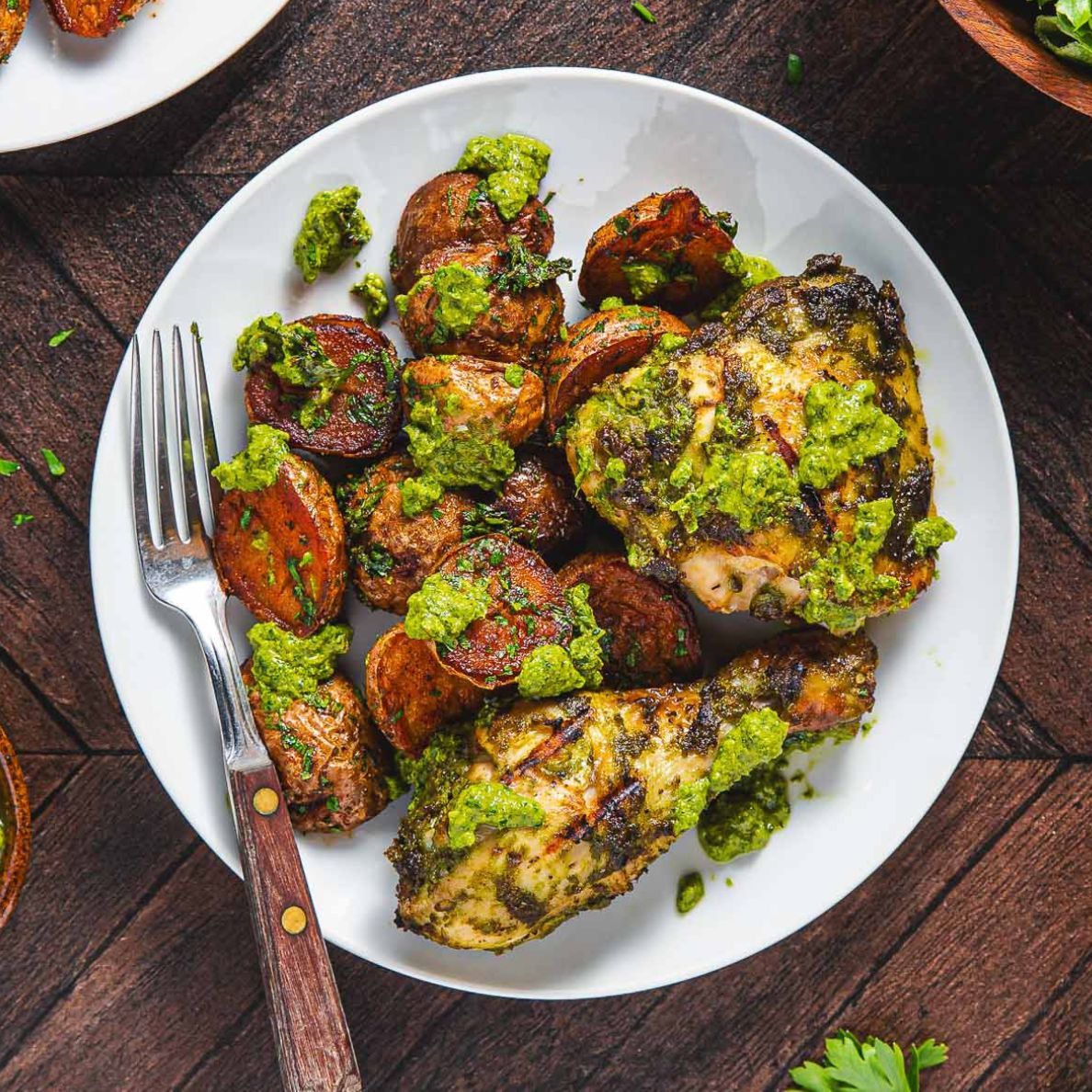 Chimichurri Chicken Dinner for Two