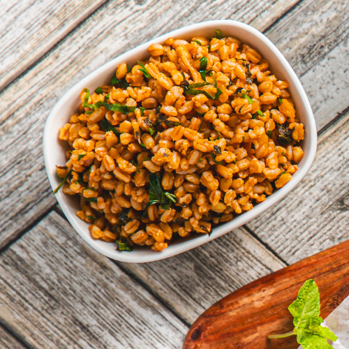 Farro with Preserved Lemon and Harissa