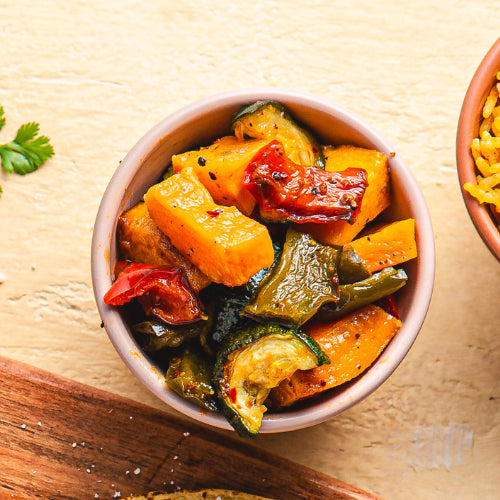 Aleppo Roasted Squash & Peppers