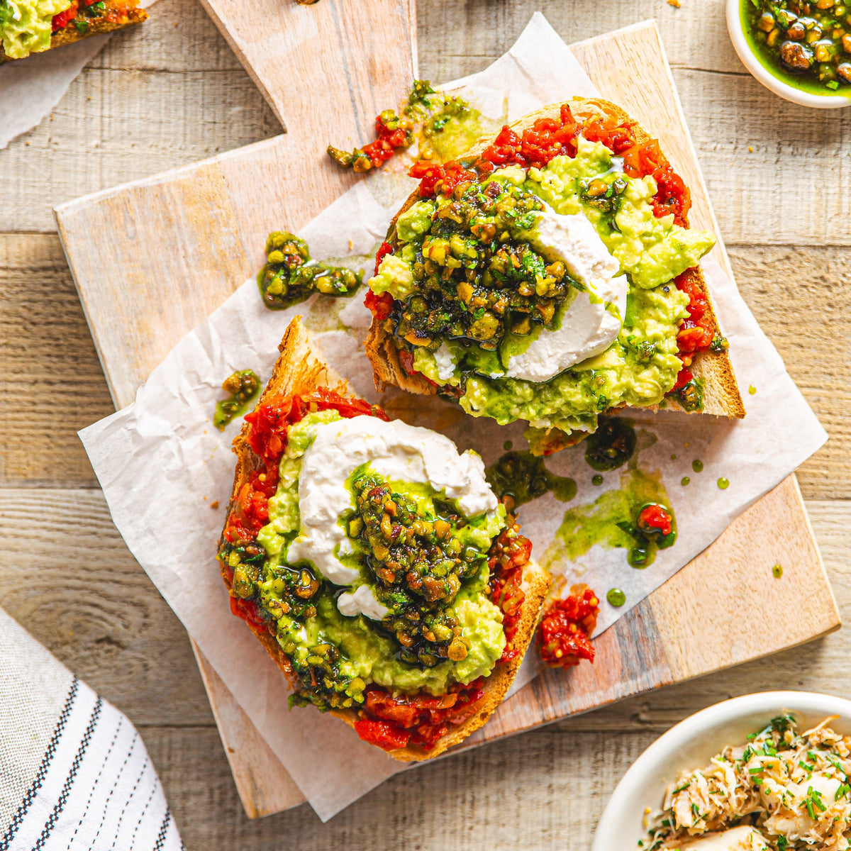 Avocado & Burrata Toast - WECO Hospitality