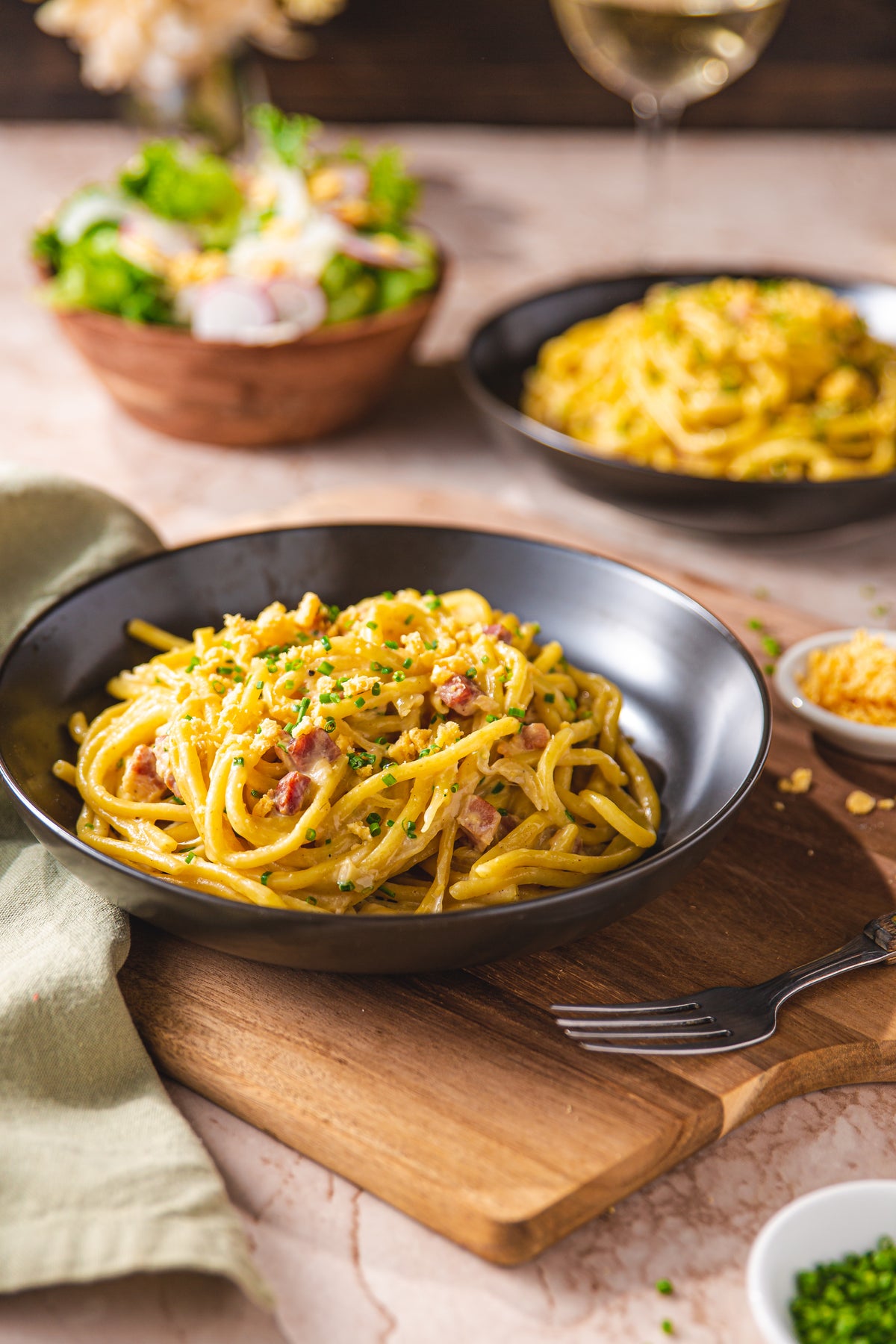 Bucatini Carbonara Dinner for Two