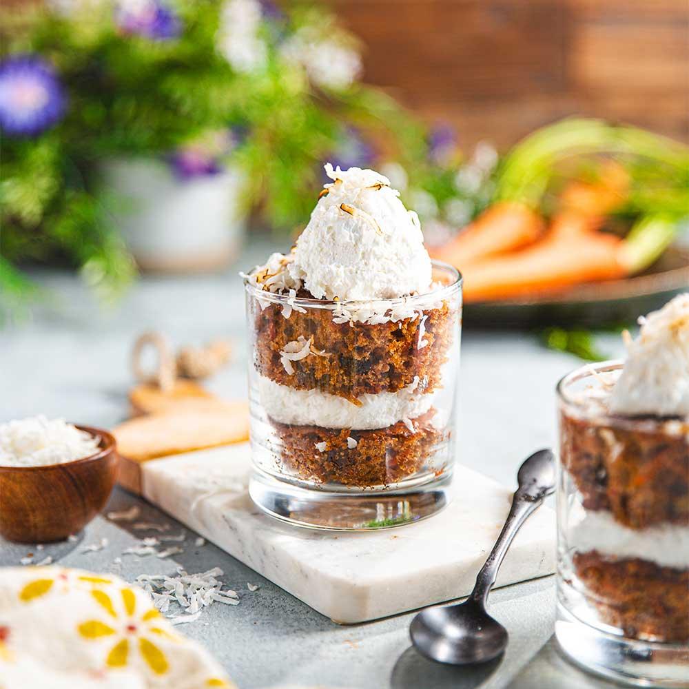 Carrot Cake Parfait with Buttercream Frosting - WECO Hospitality