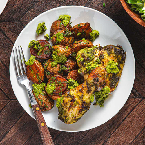 Chimichurri Chicken Dinner for Two