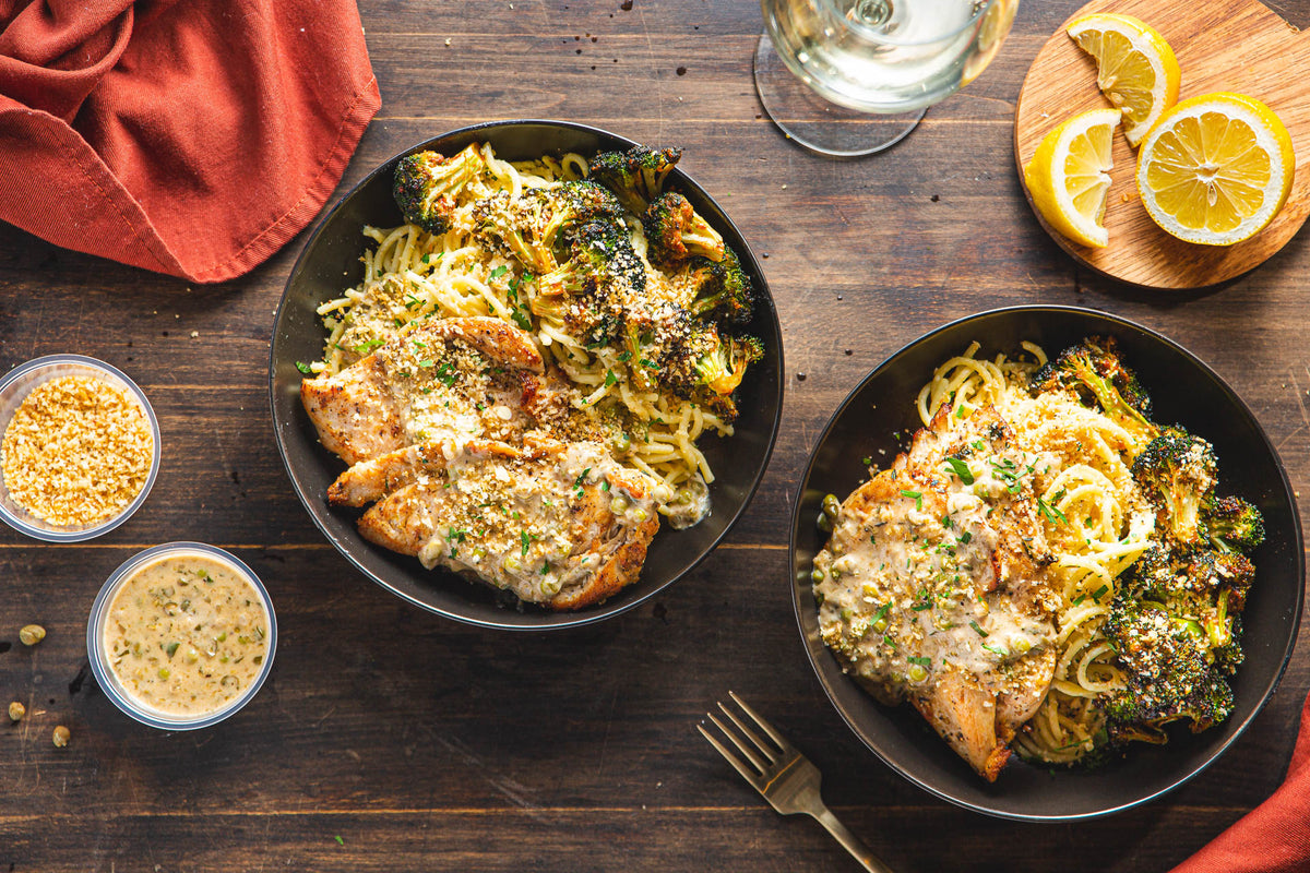 Gluten-Free Chicken Piccata & Ziti