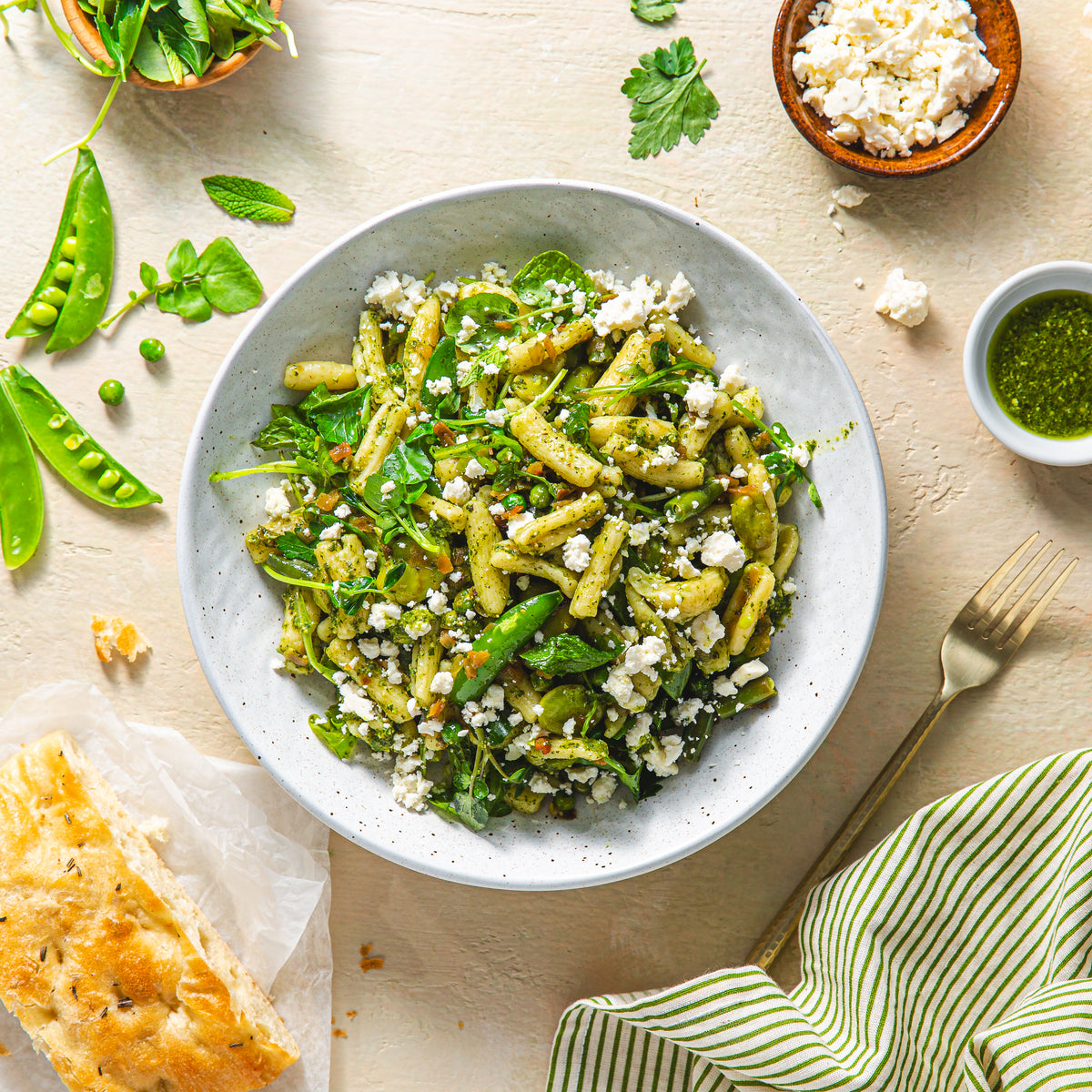 Gluten Free Pesto Pasta for Two