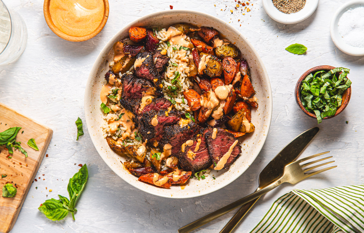 Herb-Marinated Hanger Steak