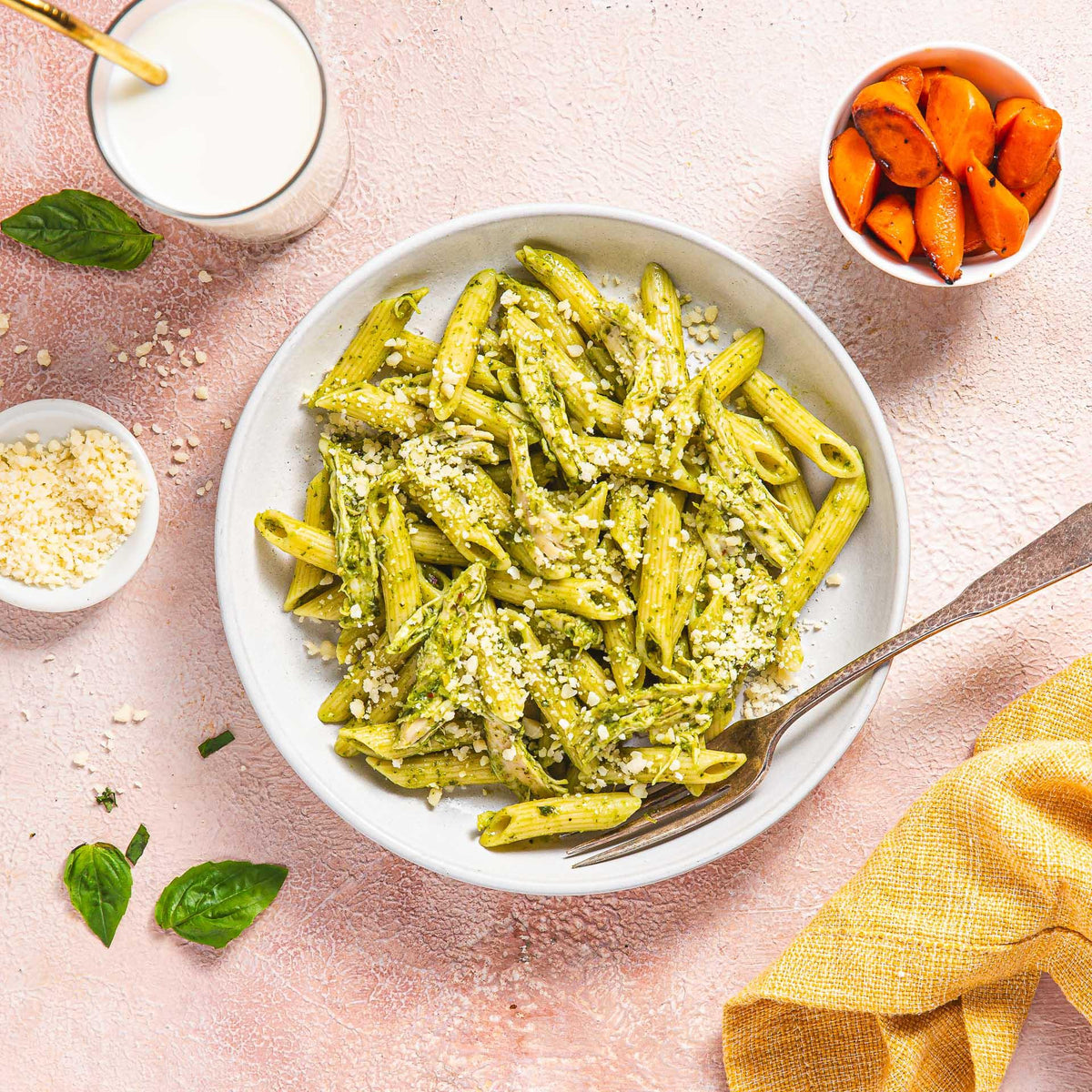 Kids' Chicken Pesto Pasta - WECO Hospitality