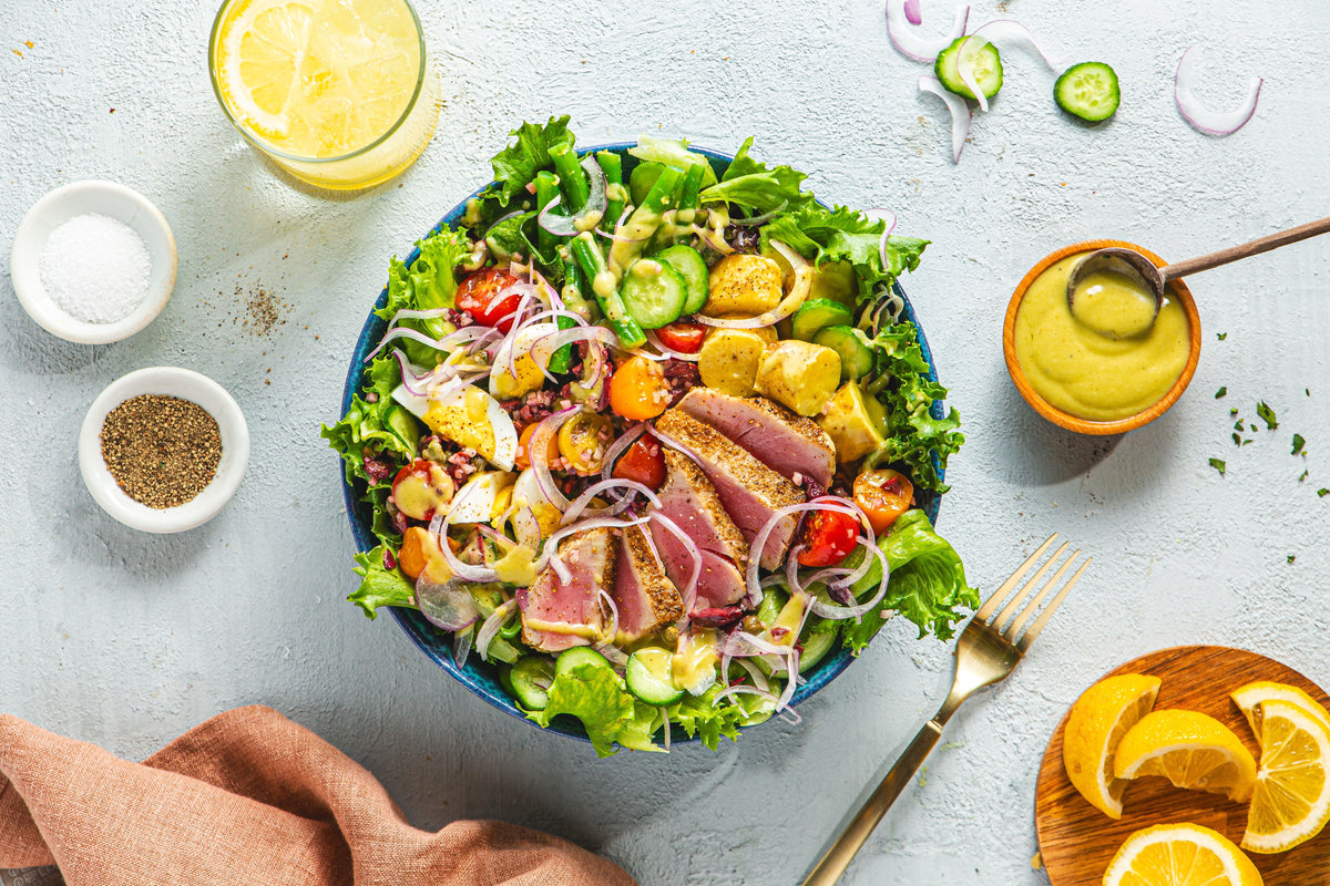 Niçoise Salad with Seared Tuna - WECO Hospitality