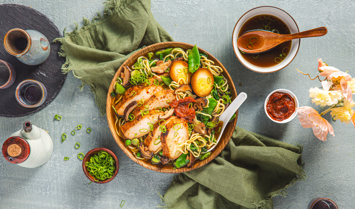 Roasted Chicken Ramen for Two