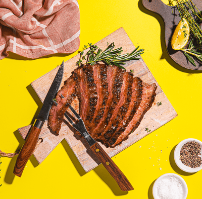 BBQ Glazed Flank Steak - WECO Hospitality