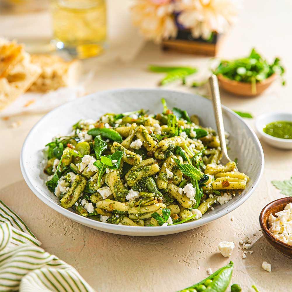 Spring Pesto Pasta - WECO Hospitality