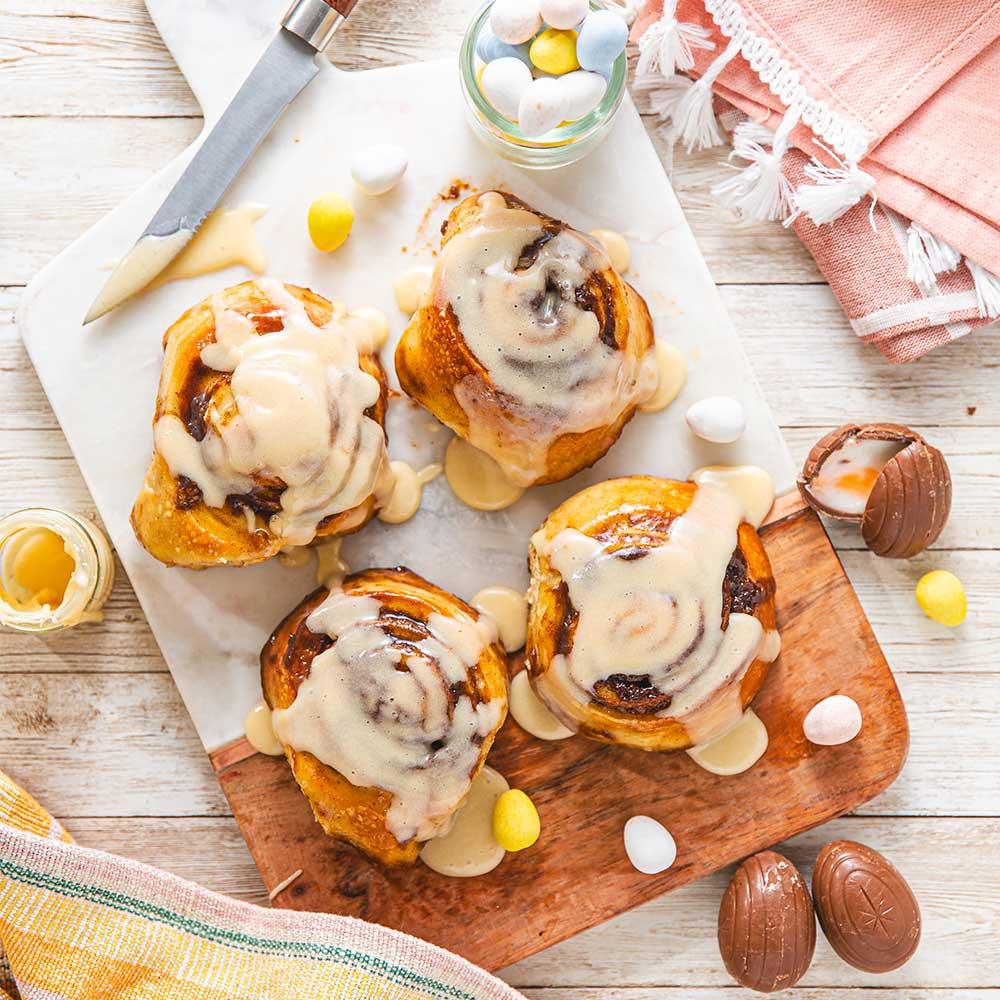 Union Square Donuts' Cadbury Egg Cinnamon Rolls - WECO Hospitality